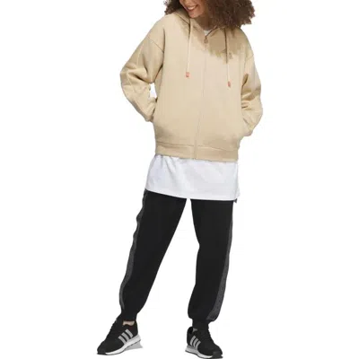 Adidas Originals (wmns) Adidas Word Full Zip Hoodies 'beige' In Neutral