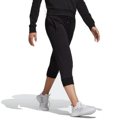 Adidas Originals (wmns) Adidas Essentials Linear 3/4 Pants Asia Sizing 'black'