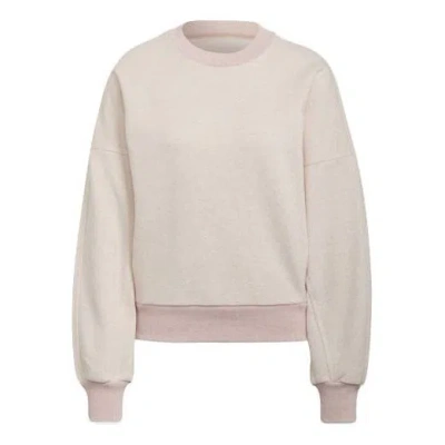 Adidas Originals (wmns) Adidas Studio Lounge Fleece Sweatshirt 'pink' In Neutral
