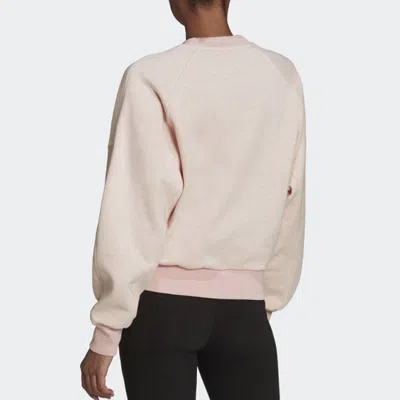 Adidas Originals (wmns) Adidas Studio Lounge Fleece Sweatshirt 'pink' In Neutral