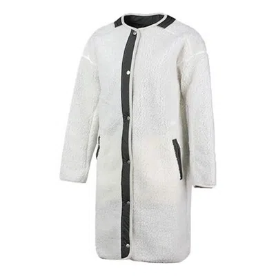 Adidas Originals (wmns) Adidas Fleece Jacket  'white Black' In Neutral