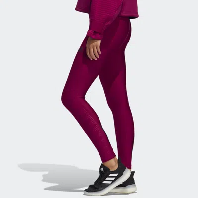 Adidas Originals (wmns) Adidas Sports Leggings Deep-wine In Multi