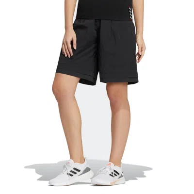 Adidas Originals (wmns) Adidas Casual Drawstring Waist Solid Color Sports Shorts 'black'