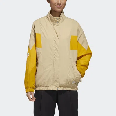 Adidas Originals (wmns) Adidas Must Have Woven Jacket 'tan Yellow' In Multi