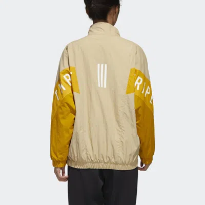 Adidas Originals (wmns) Adidas Must Have Woven Jacket 'tan Yellow' In Multi