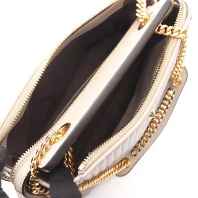 Pre-owned Fendi Beige Leather Shoulder Bag () In Sand