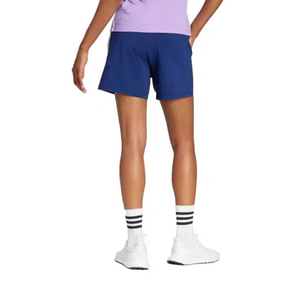 Adidas Originals (wmns) Adidas Essentials 3-stripes Cotton Shorts 'blue'