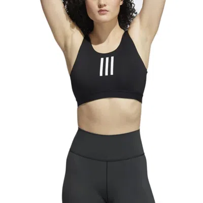 Adidas Originals (wmns) Adidas Don't Rest Medium-support 3-stripes Bra 'black White'