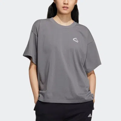 Adidas Originals (wmns) Adidas Word T-shirt 'white' In Gray