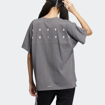 Adidas Originals (wmns) Adidas Word T-shirt 'white' In Gray