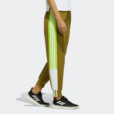 Adidas Originals (wmns) Adidas Str Pt Cargo Colorblock Training Sports Long Pants/trousers Brown In Green
