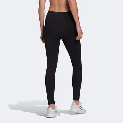 Adidas Originals (wmns) Adidas W Lin Leg Logo Printing Sports Tight Gym Pants/trousers/joggers Black