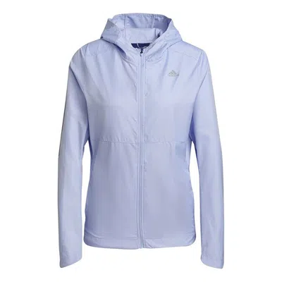 Adidas Originals (wmns) Adidas Own The Run Jkt Sports Jacket Purple In Blue