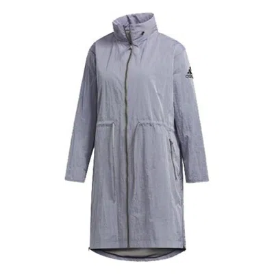 Adidas Originals (wmns) Adidas Woven Travel Jacket 'grey' In Gray