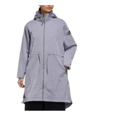 Adidas Originals (wmns) Adidas Woven Travel Jacket 'grey' In Gray