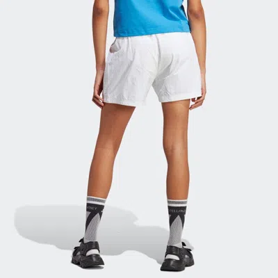 Adidas Originals (wmns) Adidas By Stella Mccartney Truecasuals Sportswear Woven Shorts 'white' In Red