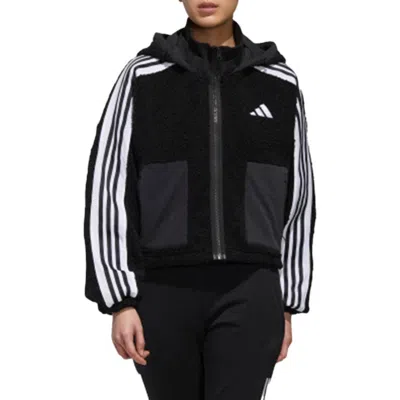 Adidas Originals (wmns) Adidas Urban Boa Short Knitted Jacket 'black White'