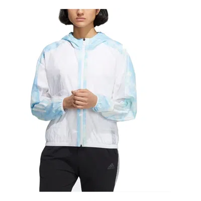 Adidas Originals (wmns) Adidas Met Aop Windbreaker 'blue'