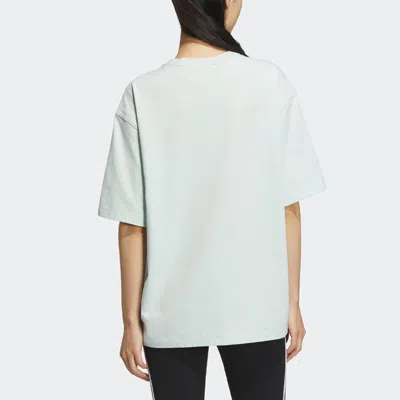 Adidas Originals (wmns)  Logo Short Sleeve T-shirt 'green' In White