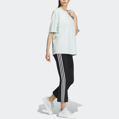Adidas Originals (wmns)  Logo Short Sleeve T-shirt 'green' In White