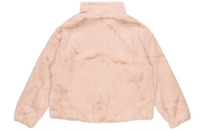 Adidas Originals (wmns) Adidas Sty Fur Jacket Pink/red In Brown