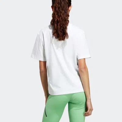 Adidas Originals Womens Adidas Stella Mccartney Truecasuals Sportswear Tee In White