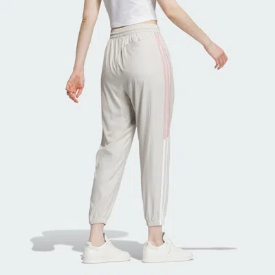 Adidas Originals (wmns)  Tape Woven Pants 'beige' In Gray