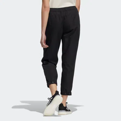 Adidas Originals (wmns) Adidas Sty W Pt Wv Elastic Button Waist Sports Black Pants
