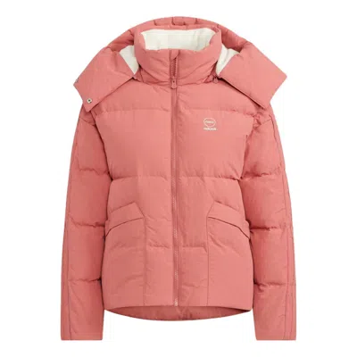 Adidas Originals (wmns) Adidas Neo Vibe Down Jackets 'pink' In Orange