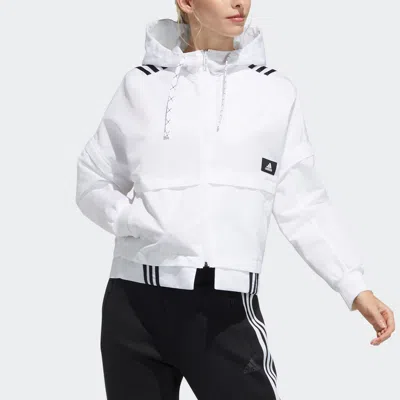 Adidas Originals (wmns) Adidas Str Jkt Light Detachable Sleeve Hooded Track Jacket White