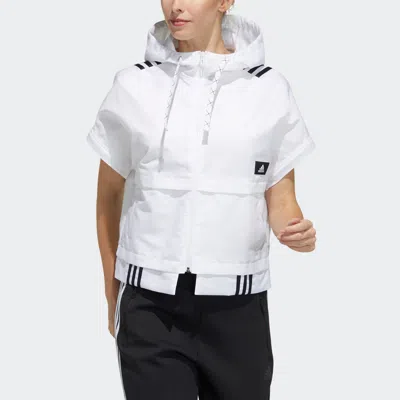 Adidas Originals (wmns) Adidas Str Jkt Light Detachable Sleeve Hooded Track Jacket White