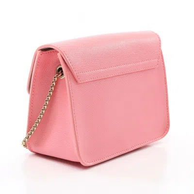 Pre-owned Furla Pink Leather Shoulder Bag ()