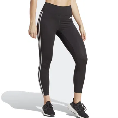 Adidas Originals (wmns) Adidas Train Essentials 3-stripes High-waisted 7/8 Leggings Asia Sizing 'black'