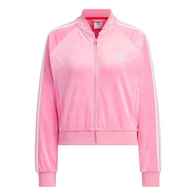 Adidas Originals (wmns)  Velour Sst Track Suit Track Top Asia Sizing 'pink'