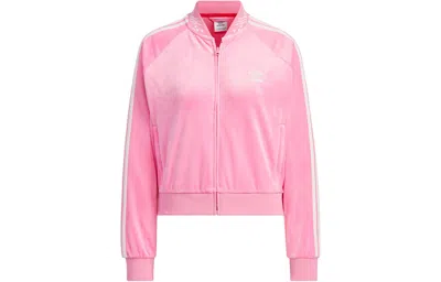 Adidas Originals (wmns)  Velour Sst Track Suit Track Top Asia Sizing 'pink'