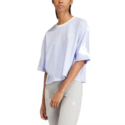 Adidas Originals (wmns)  Graphics T-shirt Asia Sizing 'purple White'