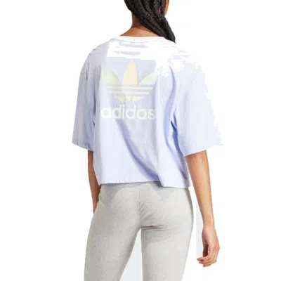 Adidas Originals (wmns)  Graphics T-shirt Asia Sizing 'purple White'