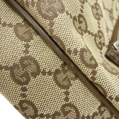Pre-owned Gucci Beige Brown Gg Canvas Leather Shoulder Bag () In Multi