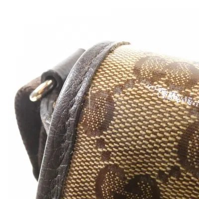 Pre-owned Gucci Beige Brown Gg Crystal Shoulder Bag () In Multi