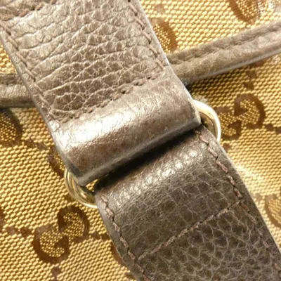 Pre-owned Gucci Beige Brown Gg Crystal Shoulder Bag () In Multi