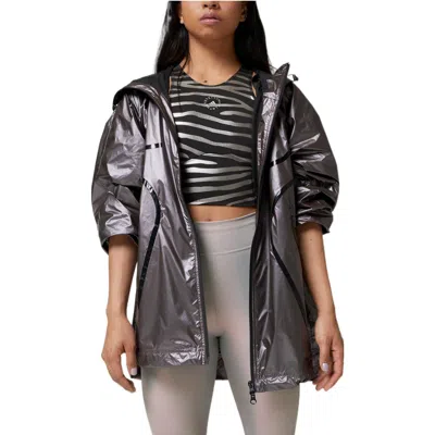 Adidas Originals (wmns) Adidas By Stella Mccartney Truepace Metallic Running Jacket Asia Sizing 'copper' In Brown