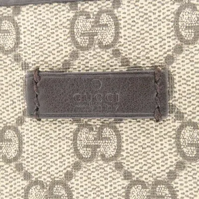 Pre-owned Gucci Beige Brown Gg Supreme Shoulder Bag () In Multi