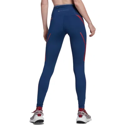 Adidas Originals (wmns) Adidas By Stella Mccartney Truepace Running Leggings 'navy Red' In Blue
