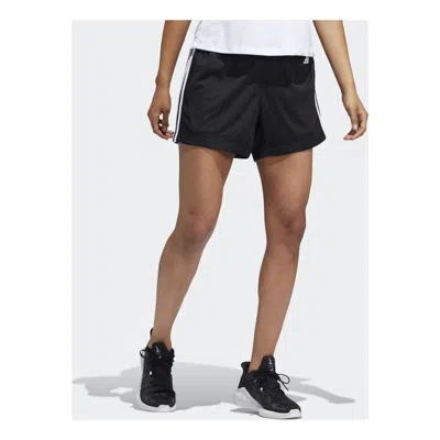 Adidas Originals (wmns) Adidas 3-stripes 5-inch Mesh Shorts 'black White'