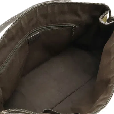 Pre-owned Gucci Beige Dark Brown Khaki Multi-color Gg Crystal Leather Handbag Tote Bag ()