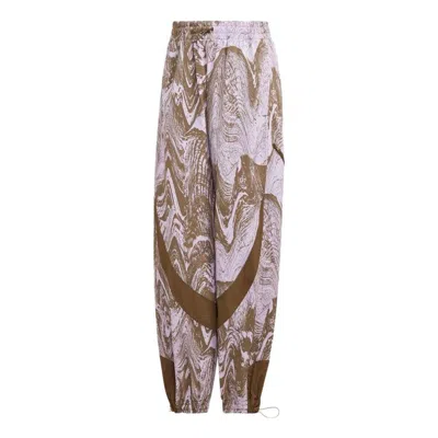 Adidas Originals (wmns) Adidas By Stella Mccartney Truecasuals Woven Track Pants 'purple Brown' In Multi