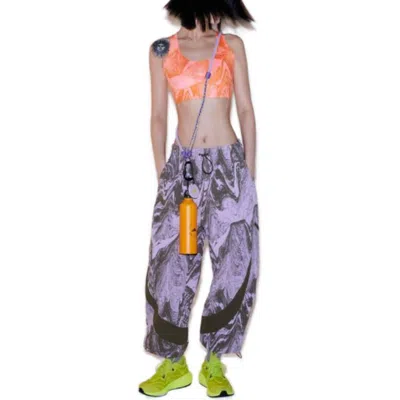 Adidas Originals (wmns) Adidas By Stella Mccartney Truecasuals Woven Track Pants 'purple Brown' In Multi