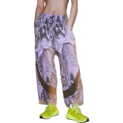 Adidas Originals (wmns) Adidas By Stella Mccartney Truecasuals Woven Track Pants 'purple Brown' In Multi