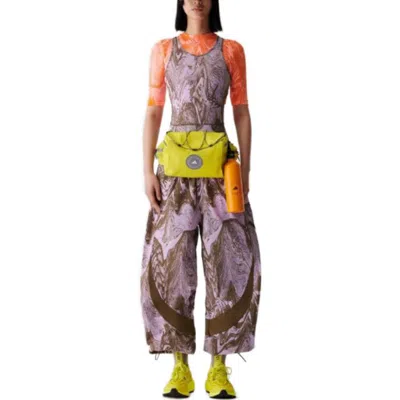 Adidas Originals (wmns) Adidas By Stella Mccartney Truecasuals Woven Track Pants 'purple Brown' In Multi