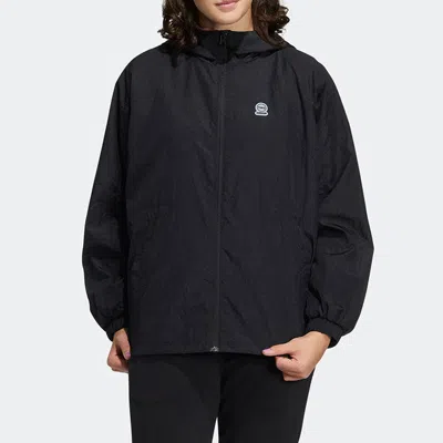 Adidas Originals (wmns) Adidas Neo Woven Hooded Training Windbreaker Jackets 'black'
